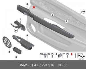 Штифт 51417224216 BMW