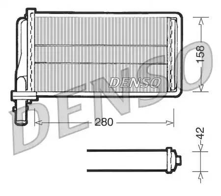 Теплообменник, отопление салона DRR01001 DENSO