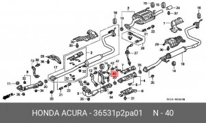 Лямбда-зонд 36531P2PA01 HONDA