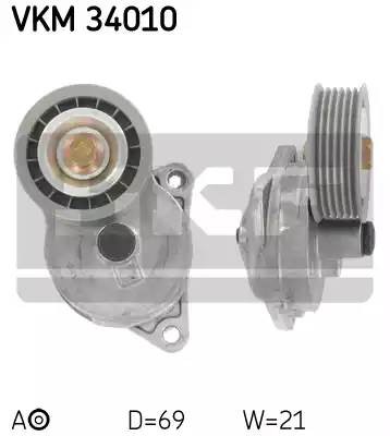 Натяжной ролик, поликлиновой  ремень VKM34010 SKF