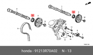 Сальник распредвала 91213R70A02 HONDA