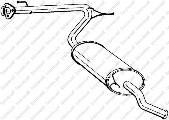 Глушитель выхлопных газов конечный 281-093 BOSAL