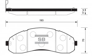 Колодки тормозные дисковые SP1148 SANGSIN