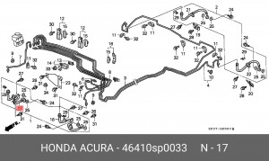 Тормозной шланг 46410SP0033 HONDA