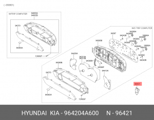 Датчик скорости 964204A600 MOBIS