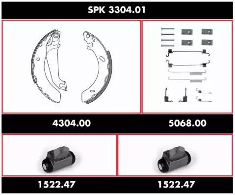 Комплект тормозных колодок SPK330401 REMSA