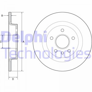Тормозной диск BG3897 DELPHI