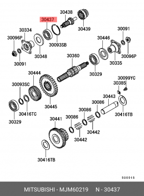 Подшипник выжимной сцепления MJM60219 MITSUBISHI