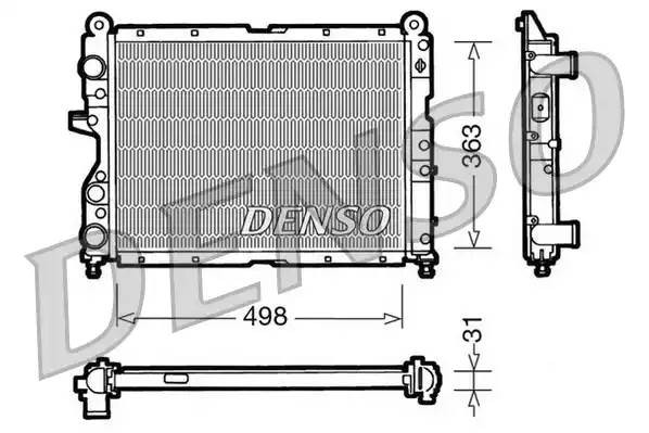 Радиатор, охлаждение двигател DRM09131 DENSO