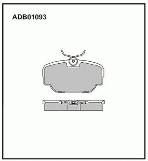Колодки тормозные дисковые ADB01093 ALLIED NIPPON