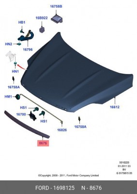 Деталь 1 698 125 FORD