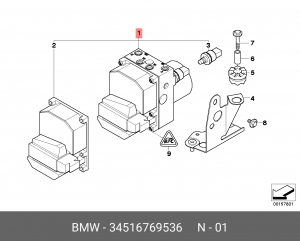 Гидроагрегат, тормозная система 34 51 6 769 536 BMW