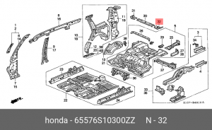 Деталь 65576S10300ZZ HONDA