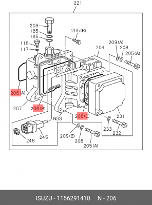 Прокладка 1-15629-141-0 ISUZU