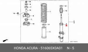 Амортизатор 51606-SX0-A01 HONDA