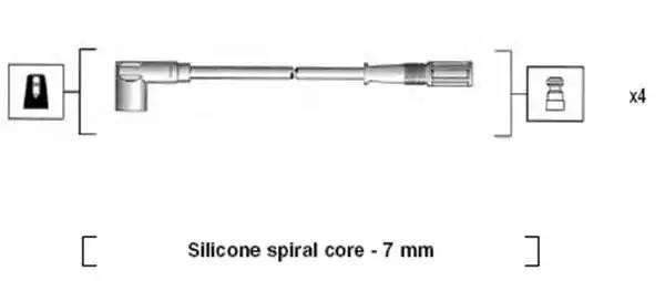 Ккомплект проводов зажигания 941095720610 MAGNETI MARELLI