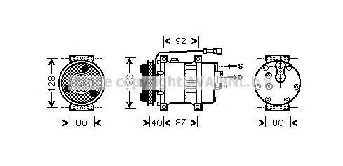 Компрессор, кондиционер JRK044 AVA