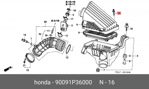 Деталь 90091P36000 HONDA