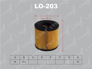 Фильтр масляный двигателя LO-203 LYNXAUTO