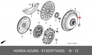 Кольцо уплотнительное 91302P7A003 HONDA