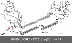 Деталь 17761S1AG00 HONDA