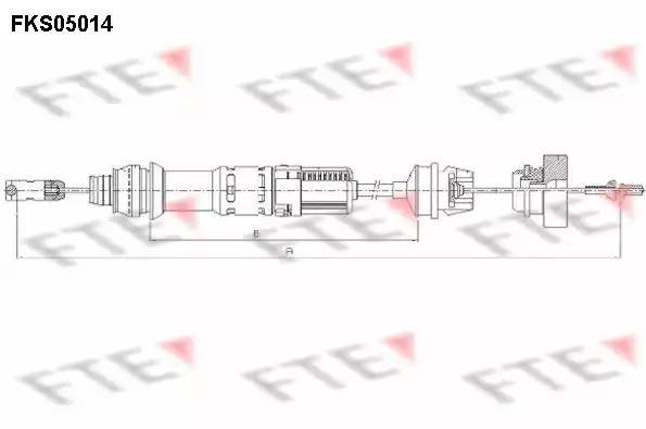 Трос, управление сцеплением FKS05014 FTE