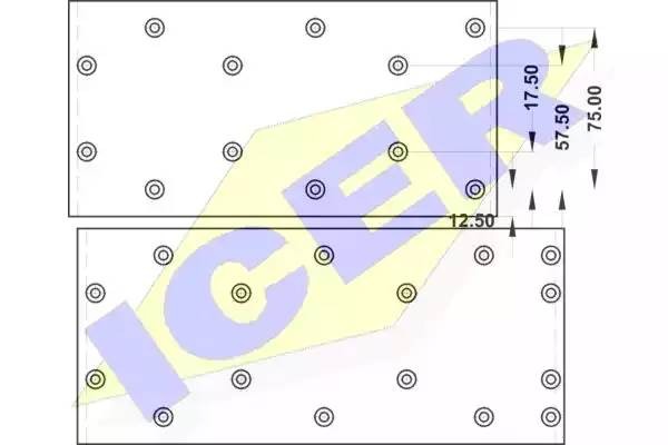 Комплект тормозных башмаков, барабанные тормоза 21782900 ICER