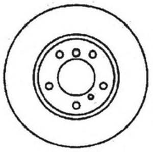 Тормозной диск 561479B BENDIX JURID