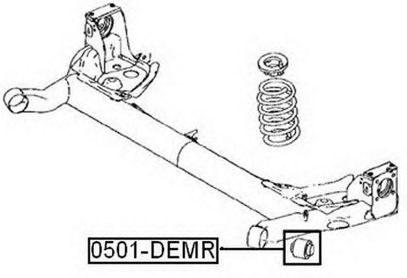 Сайлентблок задней балки 0501-DEMR ASVA
