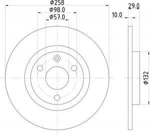 Тормозной диск MDC755 MINTEX