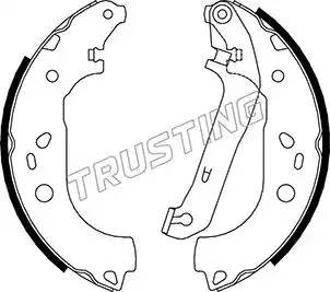 Комплект тормозных колодок 040.155 TRUSTING