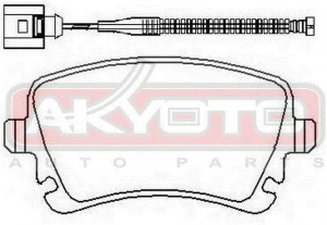 Колодки тормозные дисковые AKD-0330 AKYOTO