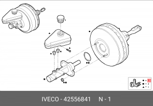 Усилитель тормозной системы 42556841 IVECO