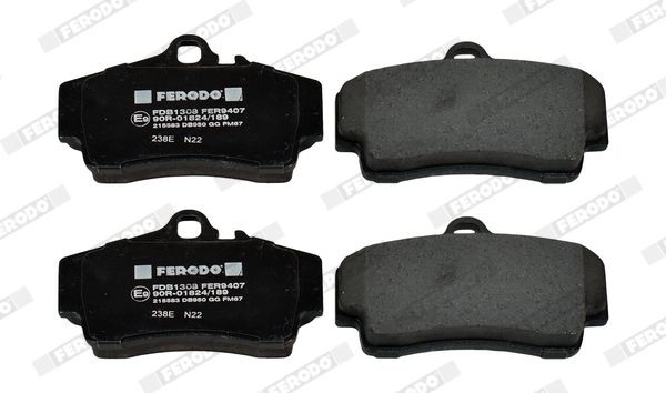 Комплект тормозных колодок, диско FDB1308 FERODO