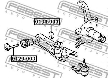 Болт регулировочный схода - развала 0129-003 FEBEST