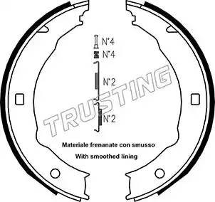 Комплект тормозных колодок, стояночная тормозная система 079193K TRUSTING