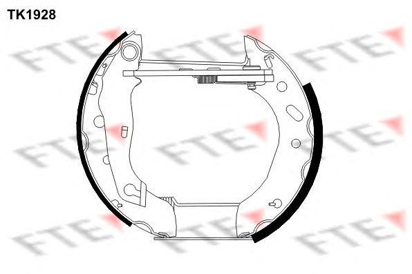 Комплект тормозных колодок TK1928 FTE
