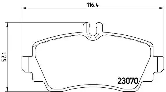 Комплект тормозных колодок, диско P50035 BREMBO