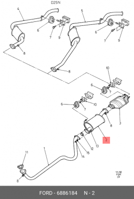 Деталь 6 886 184 FORD
