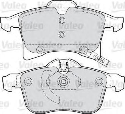 Комплект тормозных колодок, диско 598860 VALEO PHC