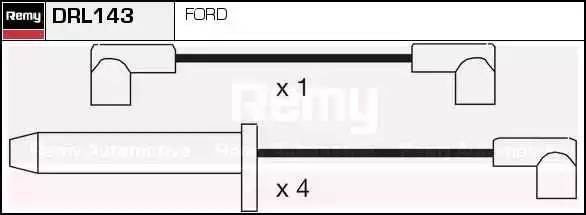 Ккомплект проводов зажигания DRL143 DELCO REMY