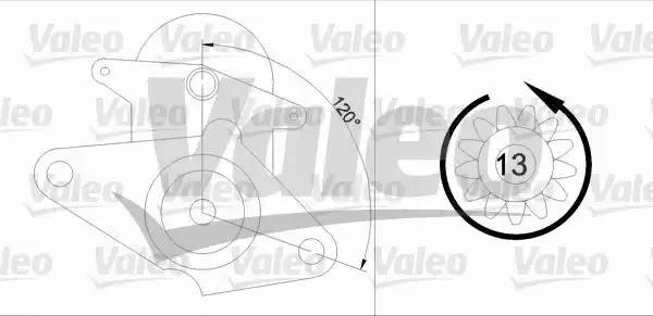 Стартер 455604 VALEO PHC