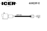 Сигнализатор, износ тормозных колодок 610239E ICER