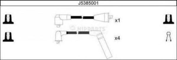 Ккомплект проводов зажигания J5385001 H B JAKOPARTS NIPPARTS