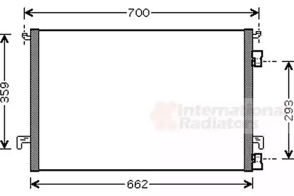 Конденсатор, кондиционер 37005457 VAN WEZEL