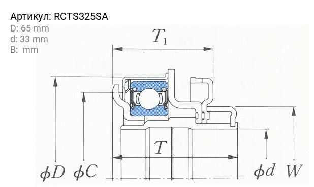 Подшипник выжимной сцепления RCTS325SA KOYO