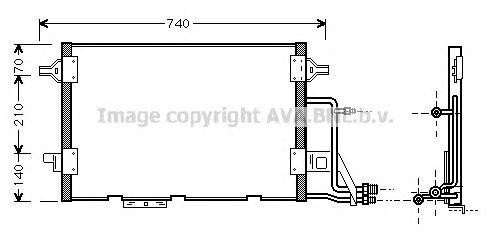 Радиатор кондиционера AI5137 AVA