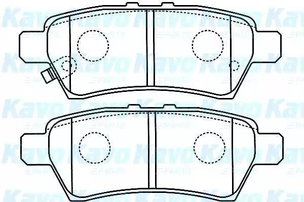 Комплект тормозных колодок, диско BP-6595 KAVO PARTS