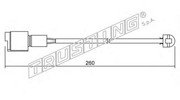 Сигнализатор, износ тормозных колодок SU.074 TRUSTING
