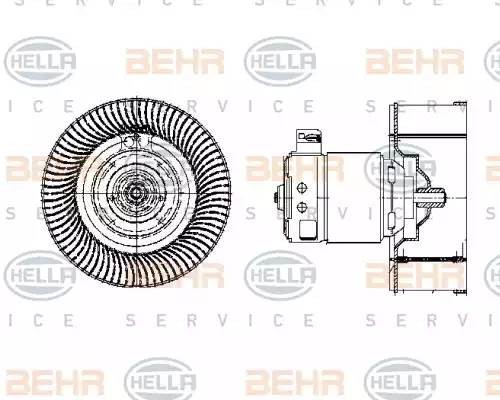 Электродвигатель, вентиляция салона 8EW 009 158-041 HELLA